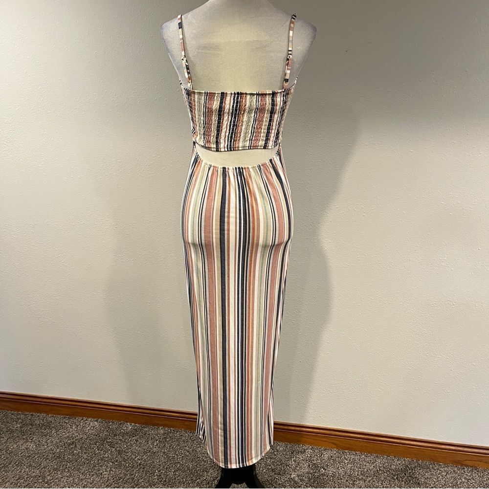 Derek Heart Multicolor Striped maxi Dress size extra‎ small - Picture 5 of 12